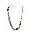 HinsonGayle "Mia" Silver Gray Pearl Rope Necklace
