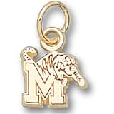 Univ Of Memphis M Tiger 1/4 Pendant (10kt)