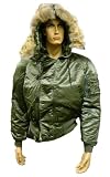 Corinth Mfg. N2B Nylon Arctic (Snorkel) Military Parka . Made In The USA. With Real Coyote-Fur Trim Hood.