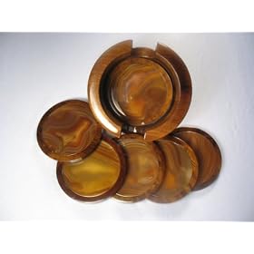 Click here to buy Coaster Natural Agate, Hand Carved by Fabio.