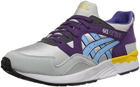 ASICS Gel Lyte V GS Running Shoe (Big Kid), Soft Grey/Light Blue, 6 M US Big Kid