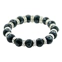 Evil Eye Black Stretch Bracelet