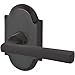Baldwin Reserve ENTAPRAR481 Entry Taper Lever and Rustic Arch Rose Dark Bronze Finish