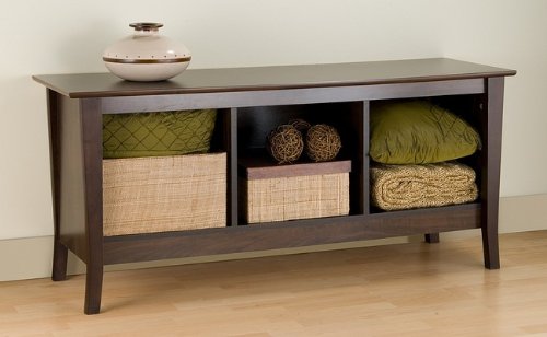 Manhattan Cubbie Bench in Espresso Finish
