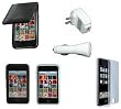 Premium Essential Accessory Bundle for iPod Touch 2nd Generation: Black Leather Case + Black Silicon Skin Case + Clear Silicon Skin Case + Travel Ac Home Charger + Auto Dc Car Charger + Transparent Screen Protector