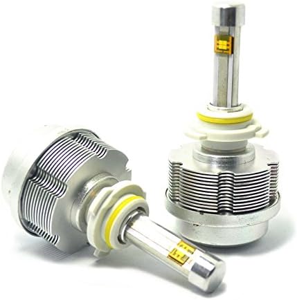 Amak® 2x 9005/HB3/H10 7200LM ETI 2S LED Headlights 60W Conversion Kit Hi/lo Light Bulbs High or Low Beam Headlamps Yellow-Gold Xenon HID