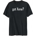 T-Shirt Mens Black " Got Xena? " Female Names