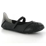 Hush Puppies Esmeralda Black Leather Womens Shoes