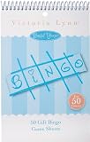 Darice 1405-042, Bridal Gift Bingo Game Sheets, 50-Piece