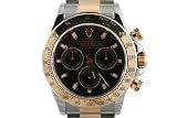 Rolex Mens 2 Tone Daytona Black Dial