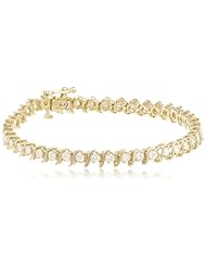 IGI Certified 18k Gold S-Link Diamond Tennis Bracelet (3.0 cttw, H-I Color, SI2-I1 Clarity), 7"
