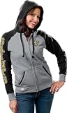 Reebok New Orleans Saints Ladies Gray Letterman Full Zip Hoody Sweatshirt and Bandana (XX-Large)