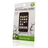 Produkt-Bild: Incutex 3er Set: 3x Markenschutzfolie Screenprotector Schutz Folie Screen Protector Screenguard guard Protection Film f&uuml;r das iPhone 3G & 3Gs (klar) drei Schutzfolien durchsichtig