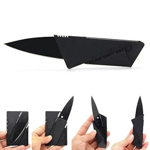 Credit Card Folding Safety Knife (Black)