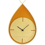 【雫の丸みを帯びた壁掛け時計】 TEARS CLOCK W オレンジ色 YK06-001-Or <38516> tears