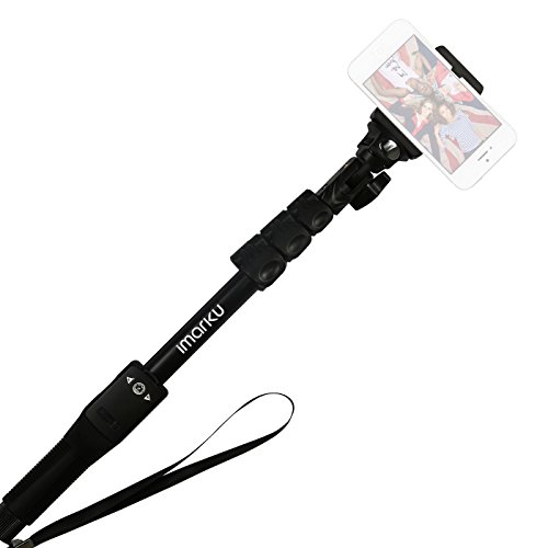 Selfie Stick, Imarku Bluetooth Smart Phone Monopod, Integrated Foldable Aid for Taking Photographs with Cell Phone, Extends to 31.5 inches