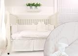Babylicious Snow 4pc Crib Set - White