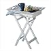 Elegant Shabby White Tv Television Breakfast Tray Stand