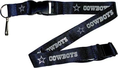 Dallas Cowboys NFL Blue Lanyard Keychain