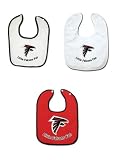 Atlanta Falcons 3 Pack Snap Bib Set
