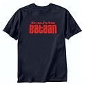T-SHIRT NAVY BLUE " KISS ME , I'M FROM BATAAN " PHILIPPINES