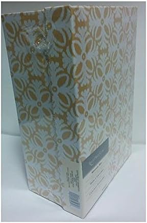 Recollections Yellow White Retro Design Photo Album Memory Storage Box For Pictures, Stickers &amp; More! - 4 3/8" x 7 7/8" x 11 3/8"