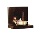 Benton 1-Tealight Candleholder with Mirror - Java (4.5")
