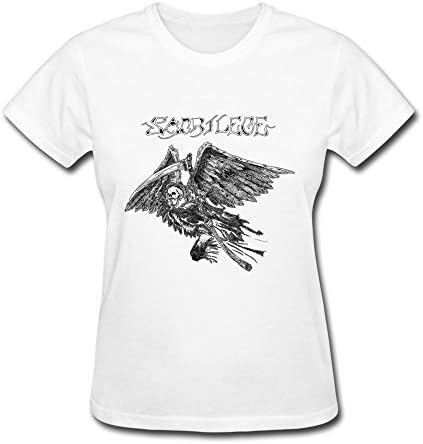 ZIYUAN Women's Sacrilege Band Logo T-shirt S White
