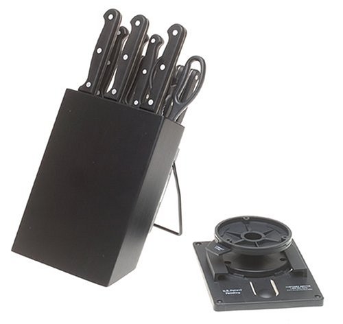 Ginsu International Traditions 14-Piece Bakelite Countersaver Hanging Knife Block Set
