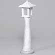 Star 123195 Gartenleuchte 80 cm rund Kunststoff mit Sockel, Stein