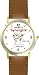 Habit 6 - Synergize (English Text) - DELUXE TWO-TONE WATCH from THE 7 HABITS - WATCH COLLECTION BY WATCHBUDDY&reg; - Arabic Numbers - Brown Leather Strap-Size-Large ( Men's Size or Jumbo Women's Size )