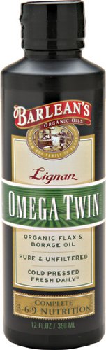 Barlean's Organic Oils Lignan Omega Twin, 12-Ounce Bottle