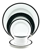 Nikko Ceramics Black Tie 5-Piece Place Setting, Service for 1