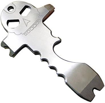 Almer 2 Pack True Utility Survival Multi-functional Tool Pocket Gadget Key Clip Bottle Opener Self Defence Camping Gadgets