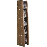 Alphason Aspect ASPM-W Glass and Walnut CD/DVD Storage from Stand &amp; Deliver