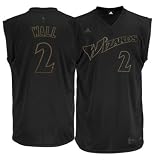 Youth Washington Wizards #2 John Wall Revolution 30 Black-On-Black Performance Jersey - S 8