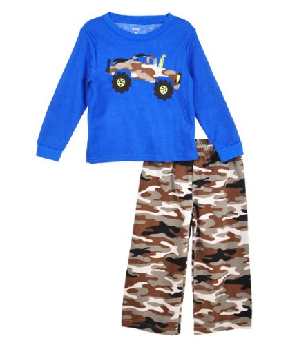 Carters Boys Camo Monster Truck Pajama Set 2t-5t (4t)