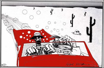 Fear And Loathing In Las Vegas Art Poster Print by Ralph Steadman, 35x23