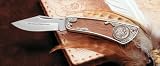 BUFFALO NICKEL POCKET KNIFE WITH GENUINE RUBY