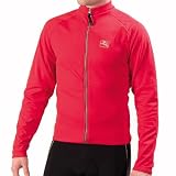 Giordana 2008/09 Men's Solid Techno Long Sleeve Cycling Jersey - Red - GI-LSJY-SOLI-REDD