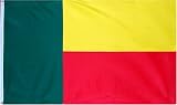 Benin National Country Flag - 3 foot by 5 foot Polyester (New)