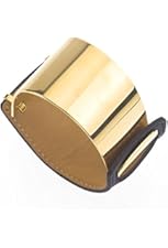 Women's Leather Wrap Cuff Bracelet in Stainless Steel