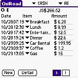 OnRoad Expense downloadable Software