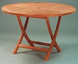 Anderson Teak TBF-047BR 47 Inch Round Butterfly Folding Table