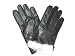Fownes Men's Rabbit Fur Lined Black Napa Leather Gloves