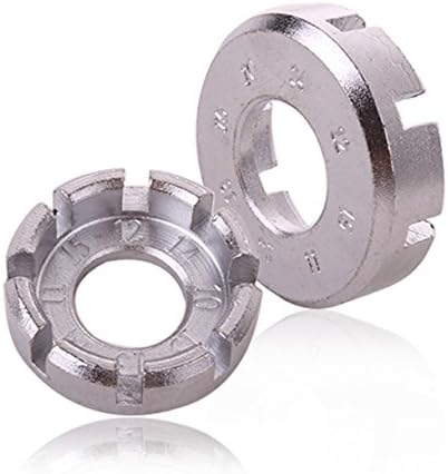 Wolfy Round Steel Spoke Wrench Silver