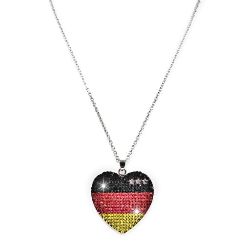 schmuck-art Kette WM Heart Stars Germany 26535