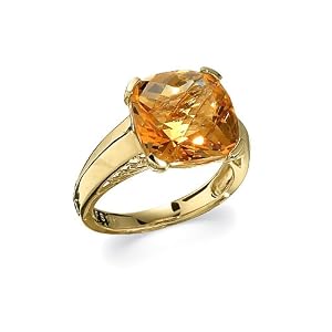 Buy Gold Citrine Ring by Bella True