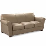 Custom Furniture Custom Benson Leather Sofa Group - Black, Brown, Navy, Stone, Taupe