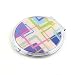 Retro Style White Pop Art Black Compact Mirror